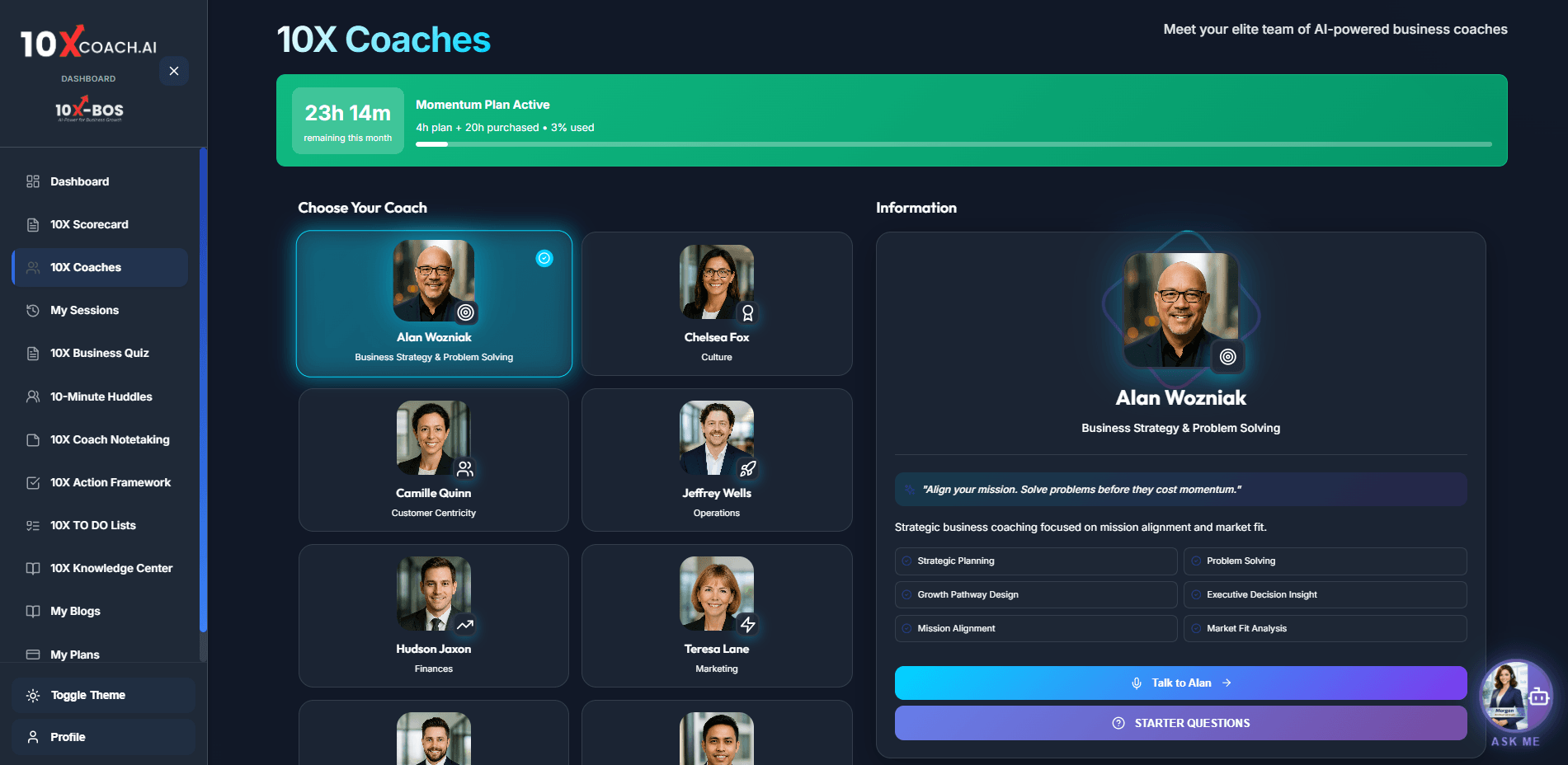 10XCoach.ai Screenshot