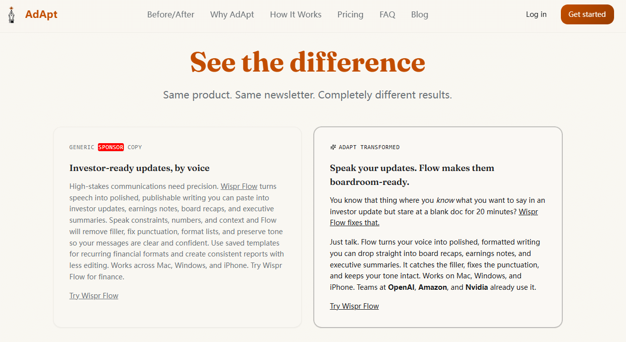 AdApt Screenshot