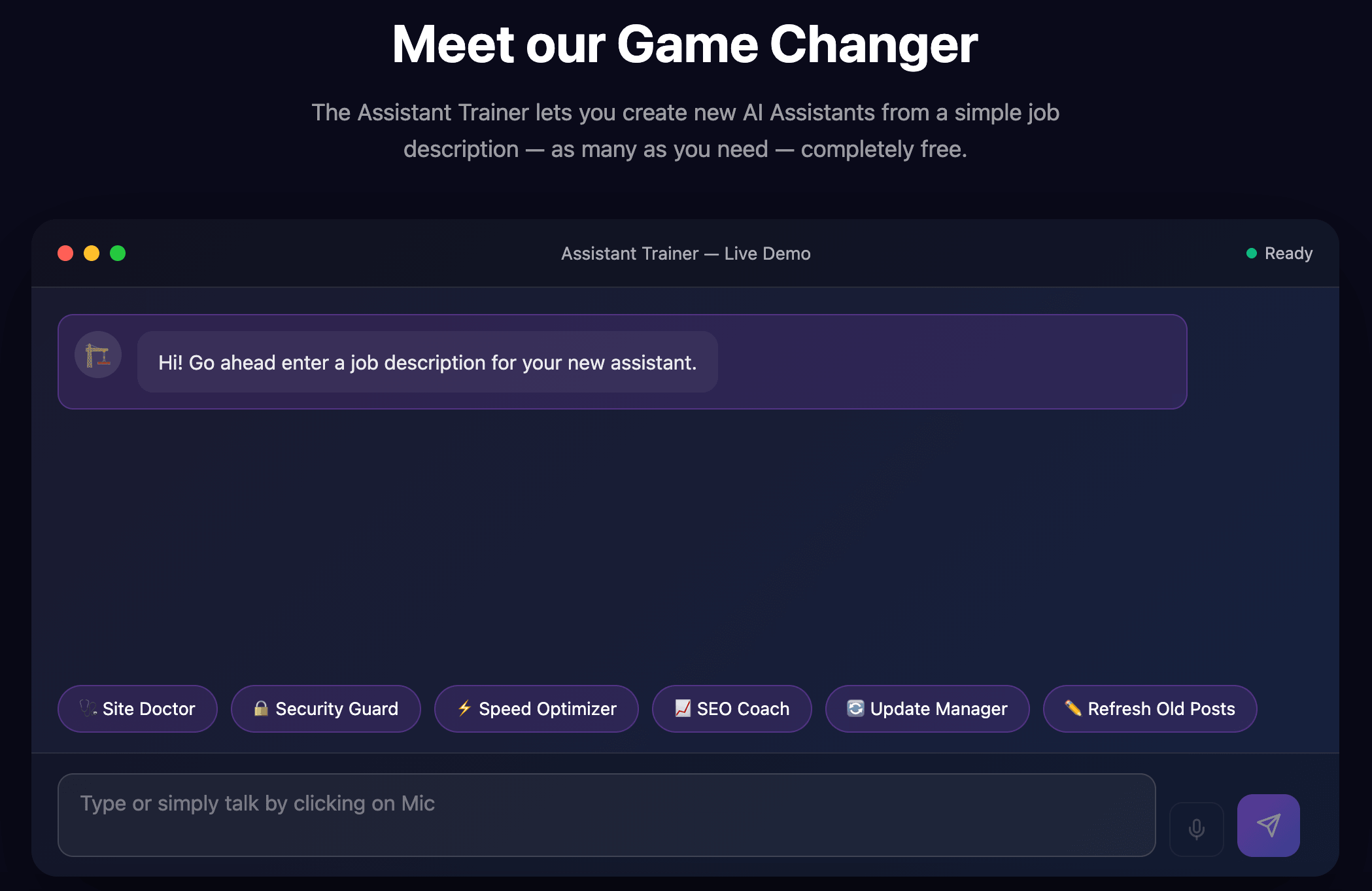 Agent Builder Screenshot