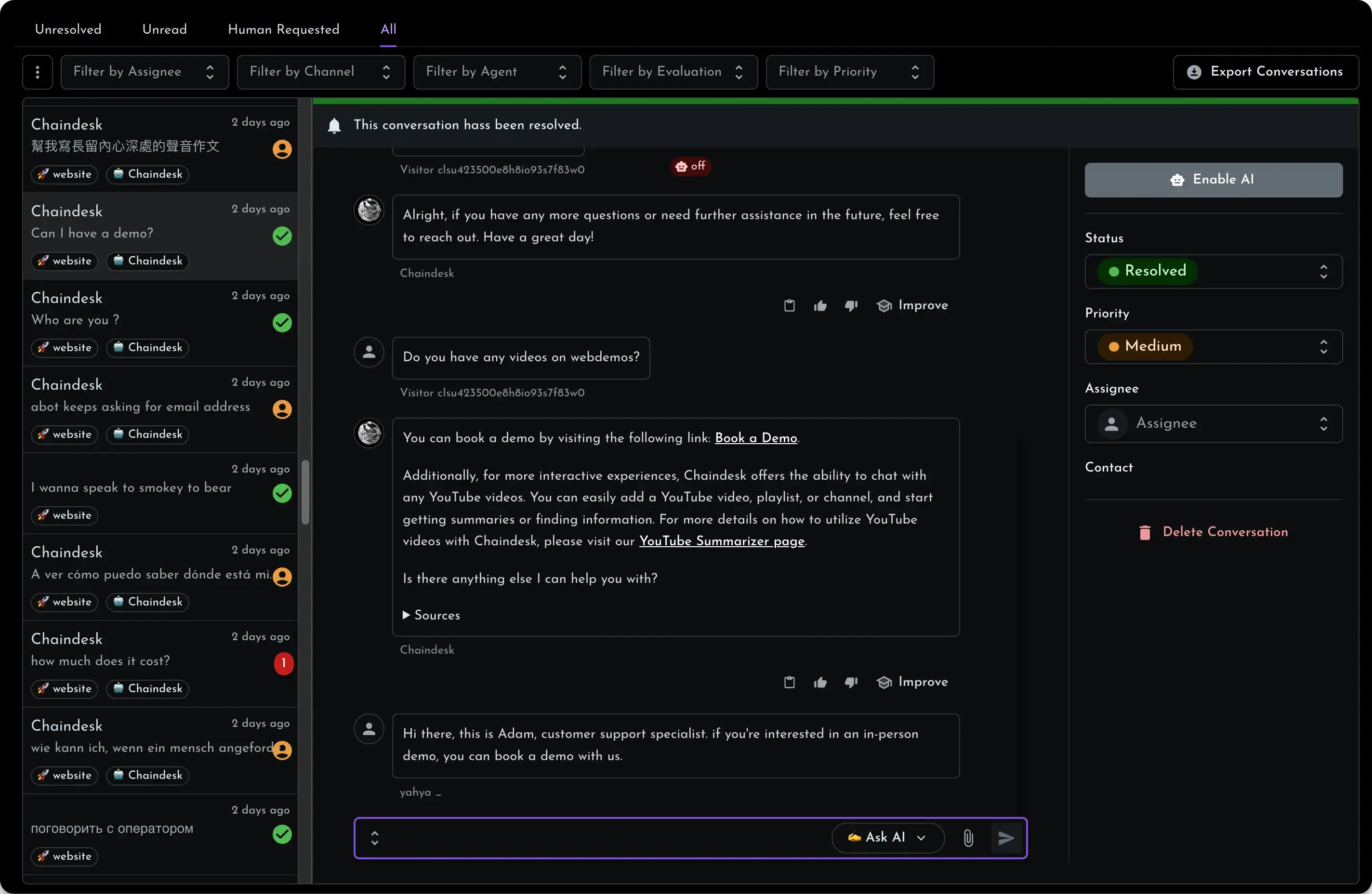 Askli.co Screenshot