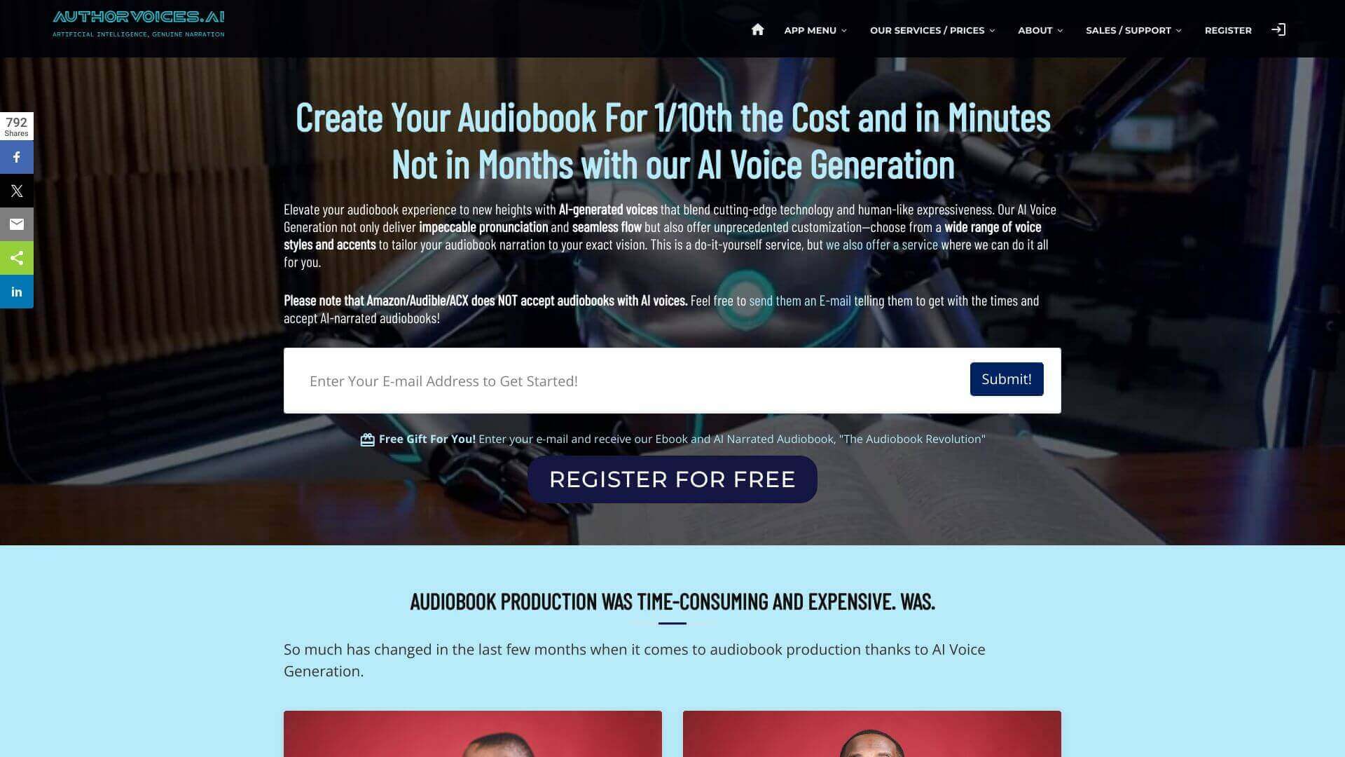 AuthorVoices Screenshot