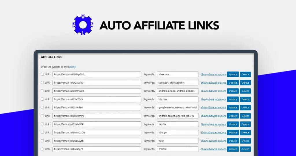 Auto Affiliate Links Screenshot