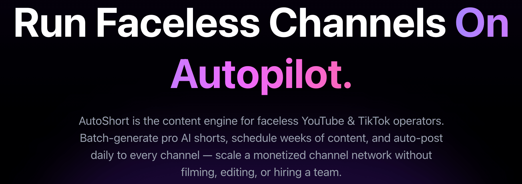 AutoShort Screenshot