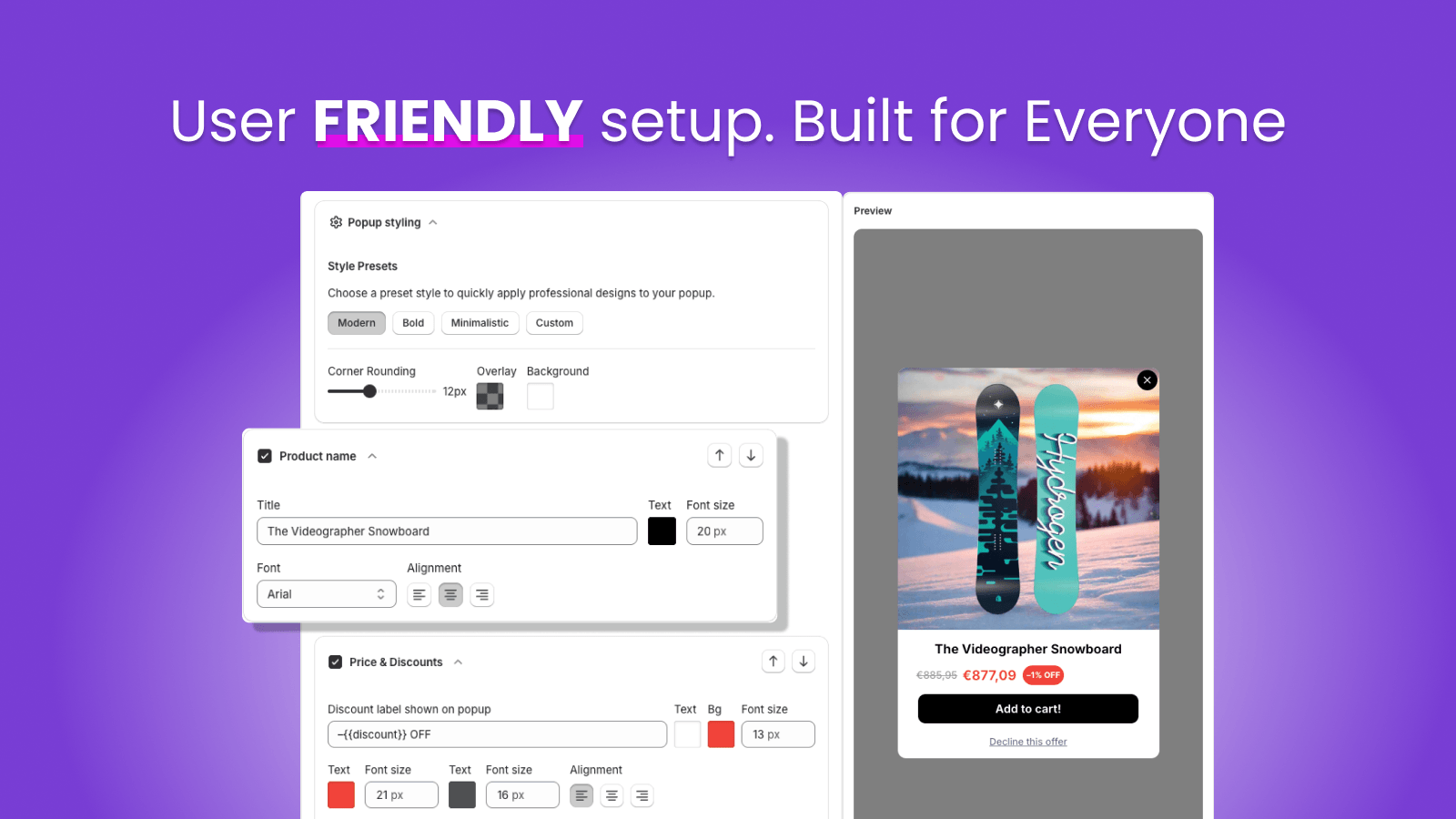BA Popup Screenshot