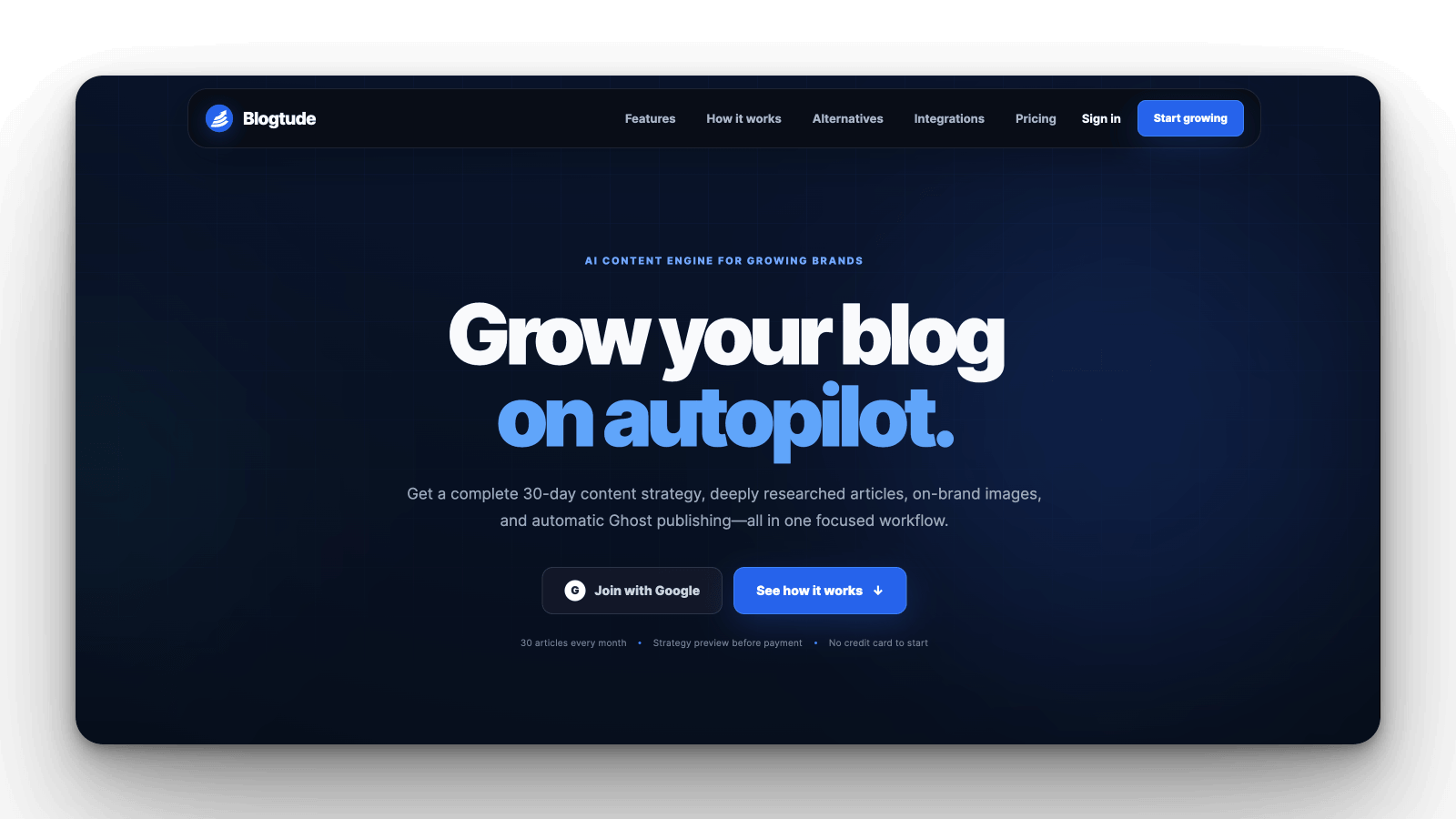 Blogtude Screenshot