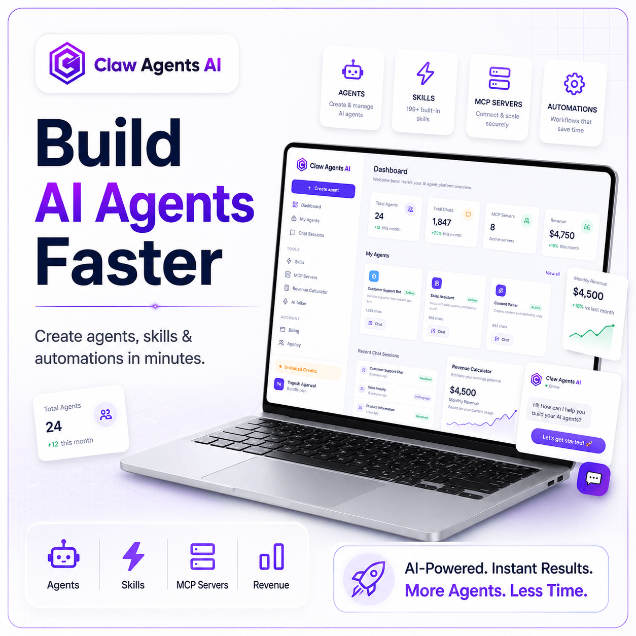 Claw Agents AI Screenshot