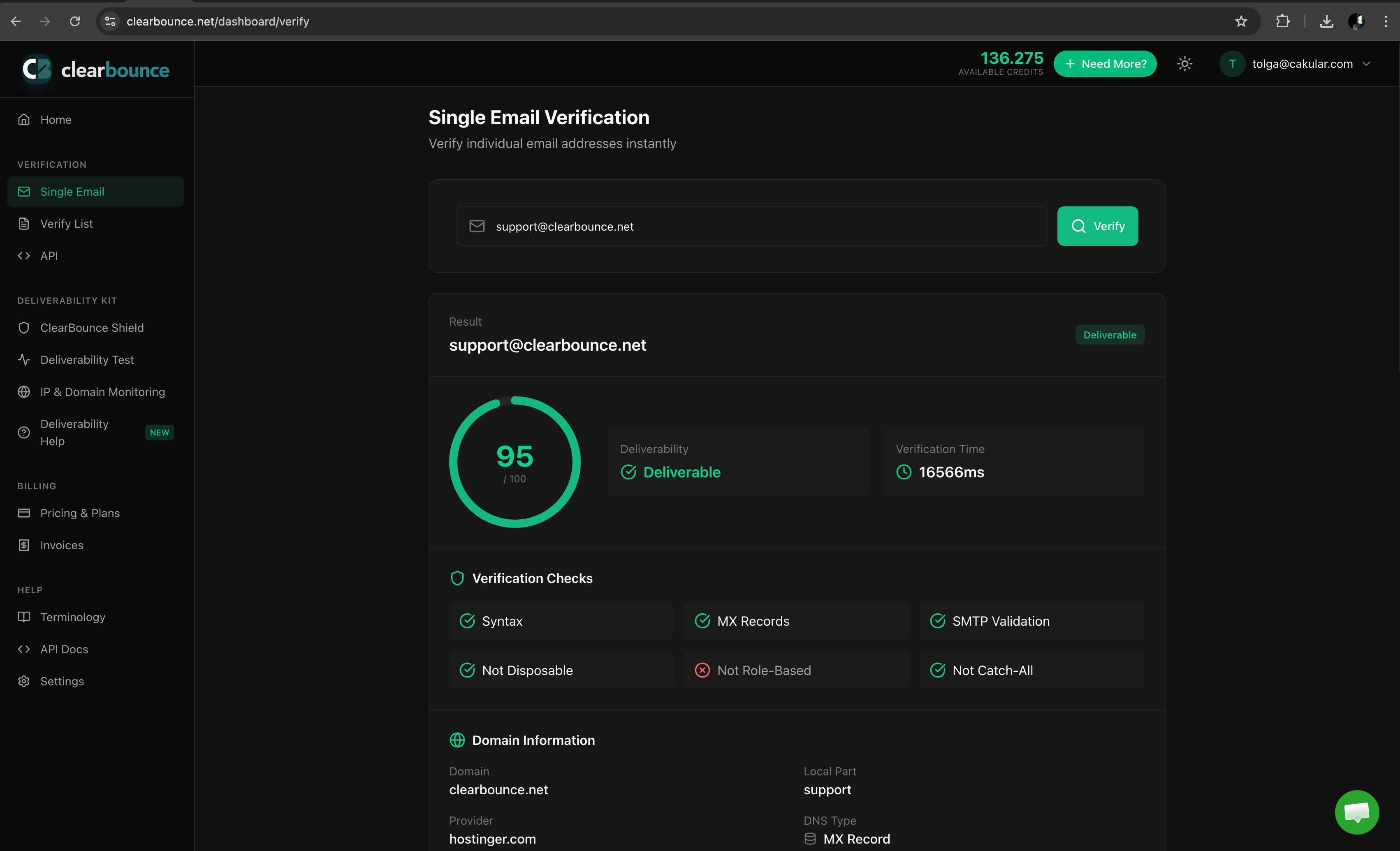 ClearBounce Screenshot