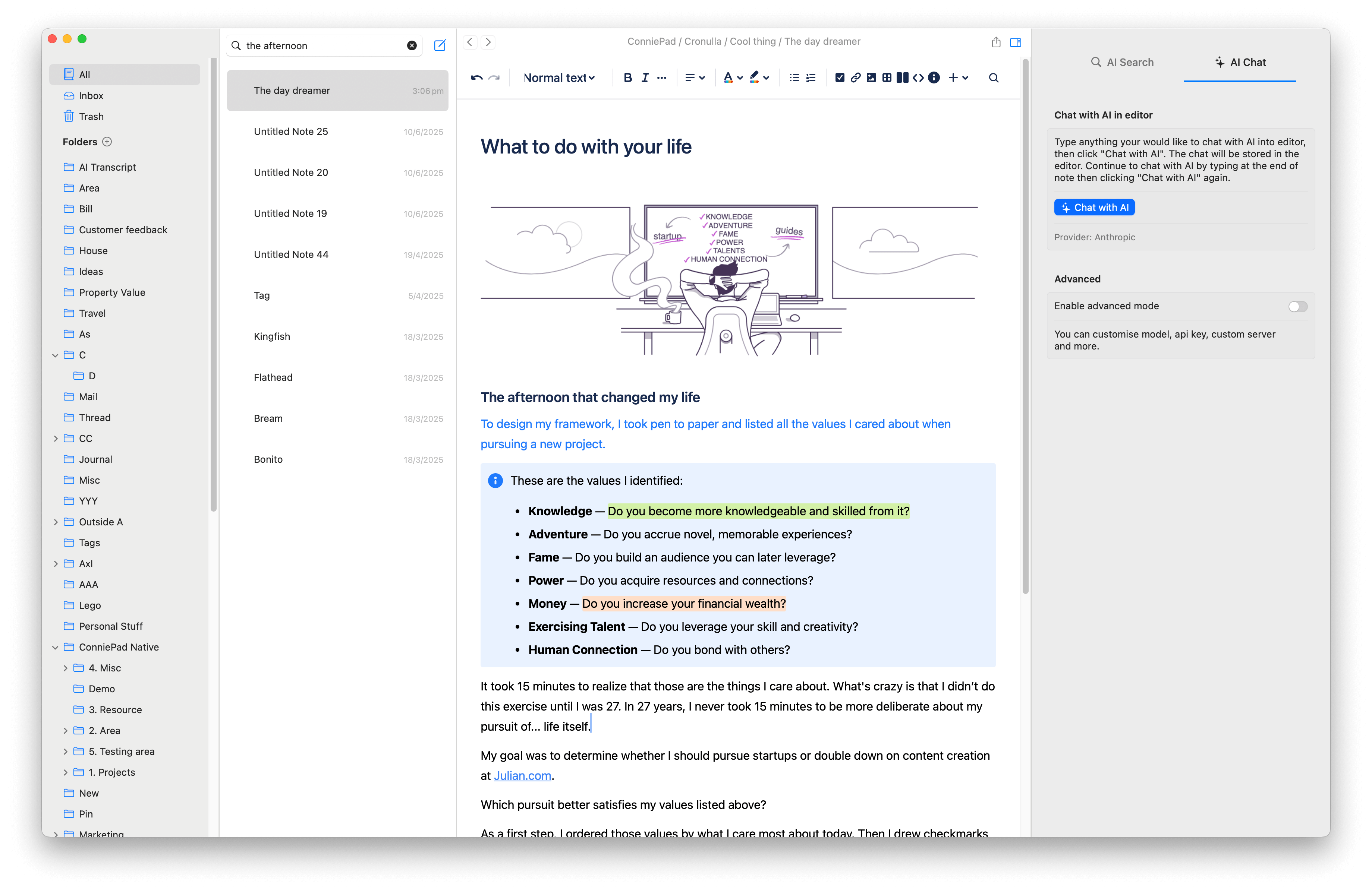 ConniePad Screenshot