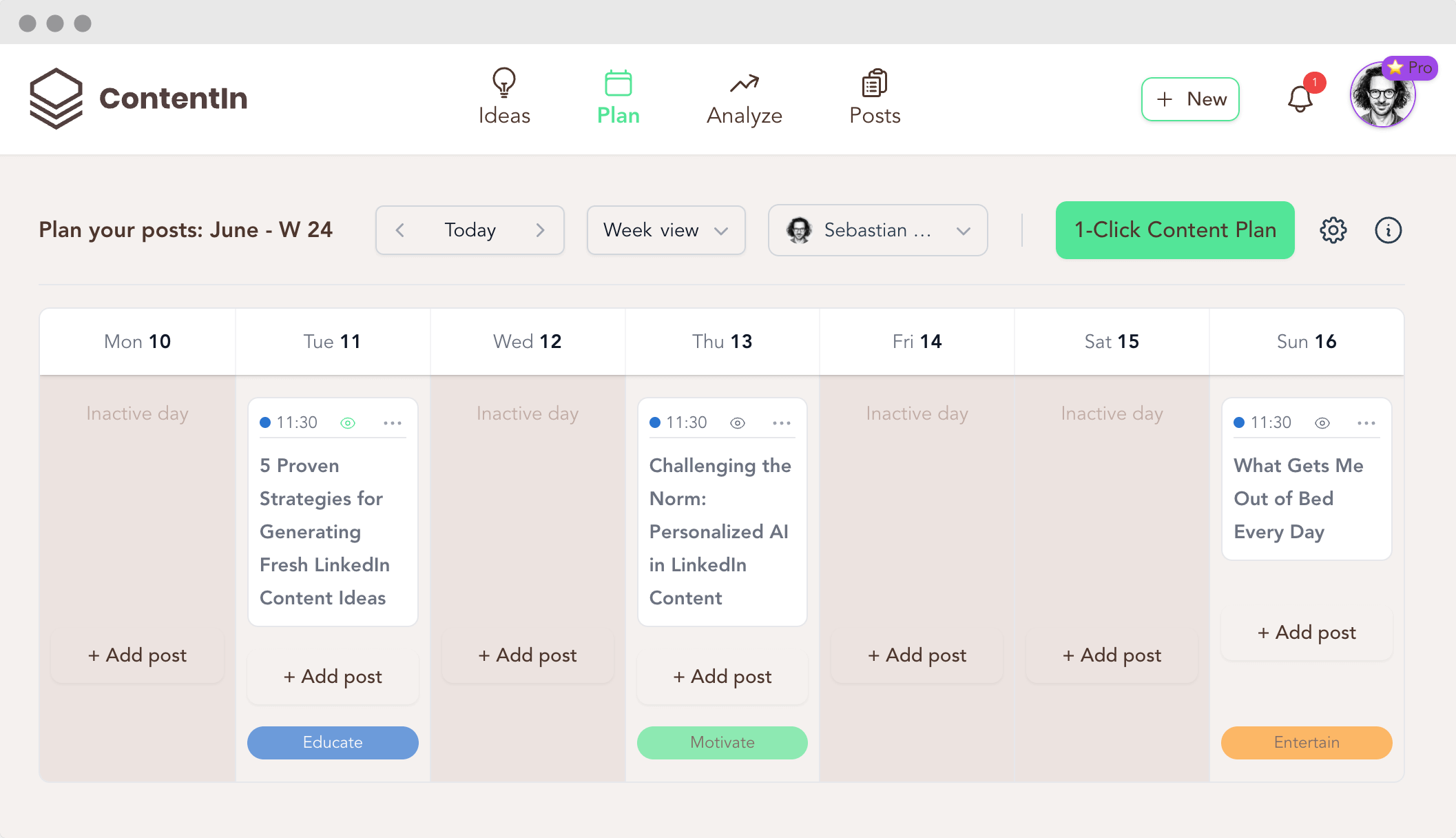 ContentIn Screenshot