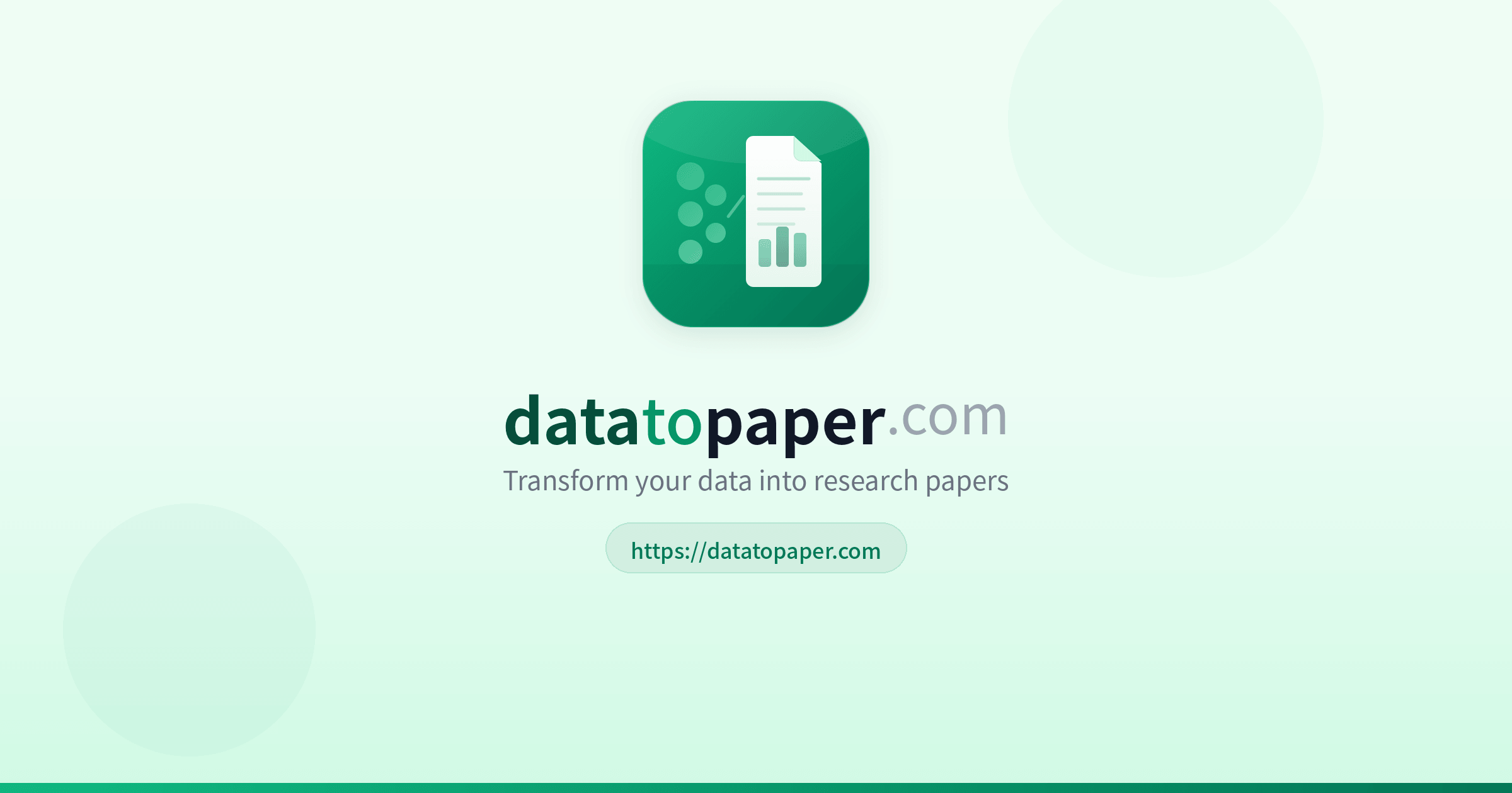 Data2Paper Screenshot