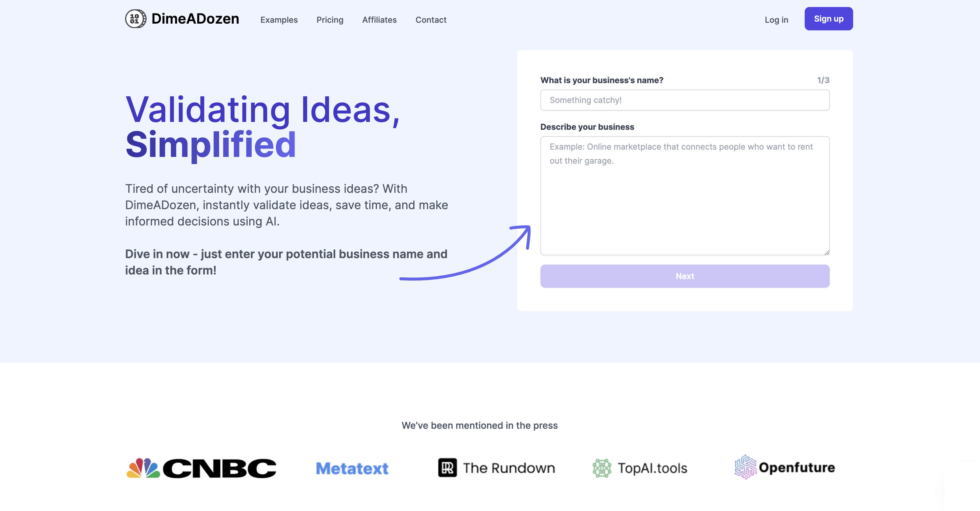 Dimeadozen AI Screenshot