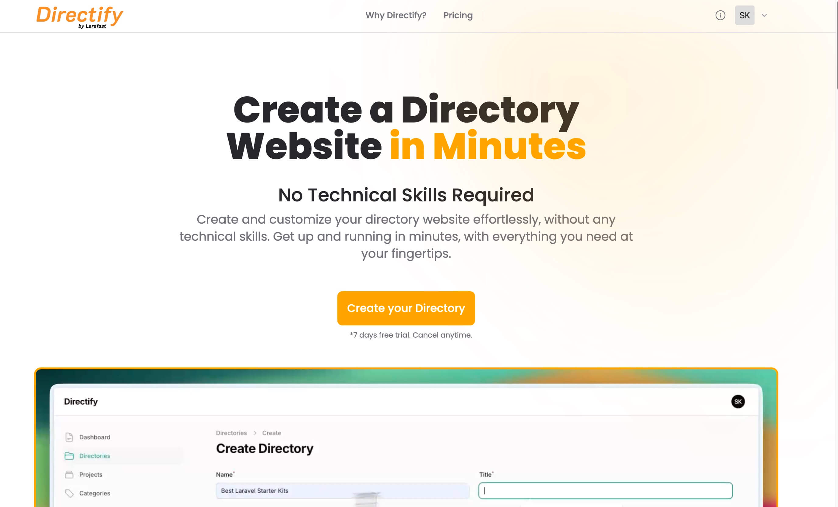 Directify Screenshot