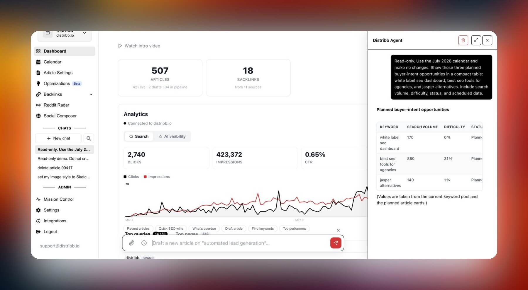 Distribb Screenshot