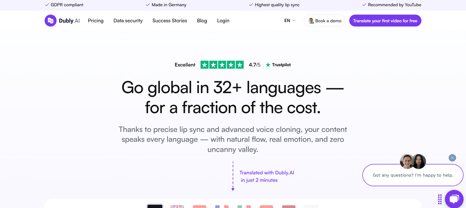 Dubly.AI Screenshot
