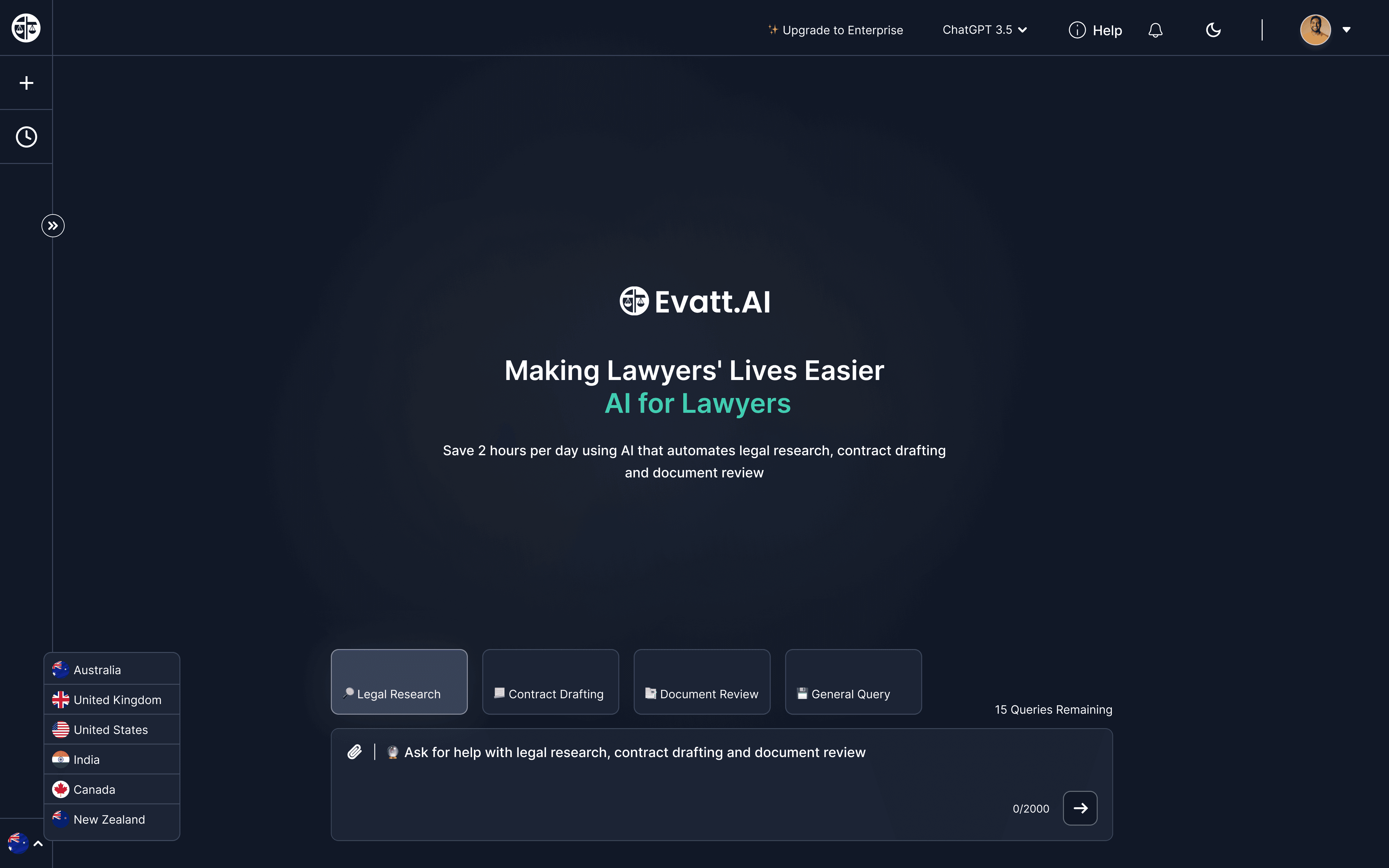 Evatt AI Screenshot