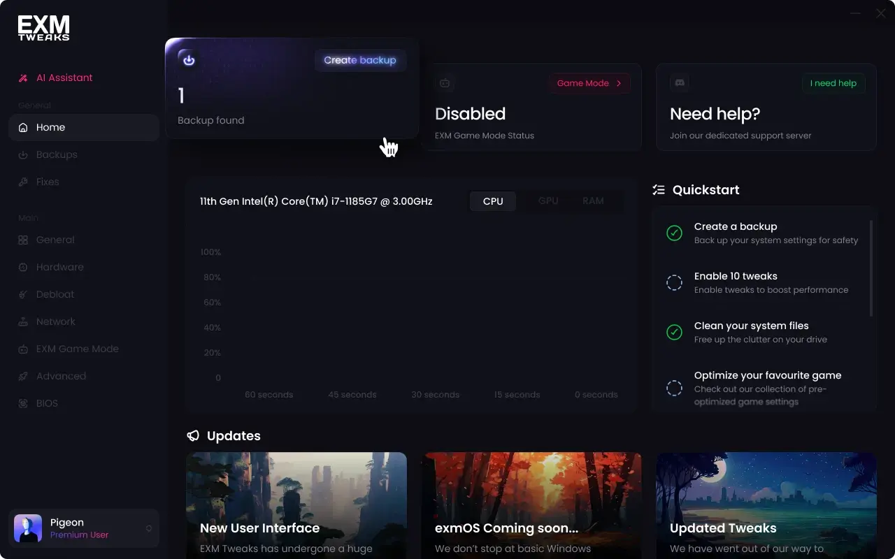 EXM Tweaks Screenshot