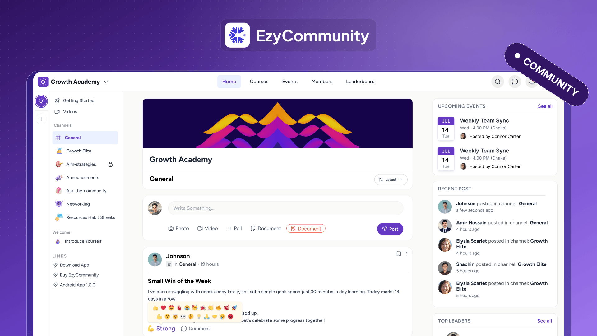 EzyCommunity Screenshot