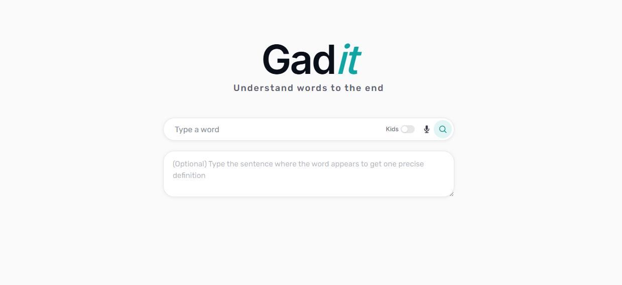 Gadit.app Screenshot