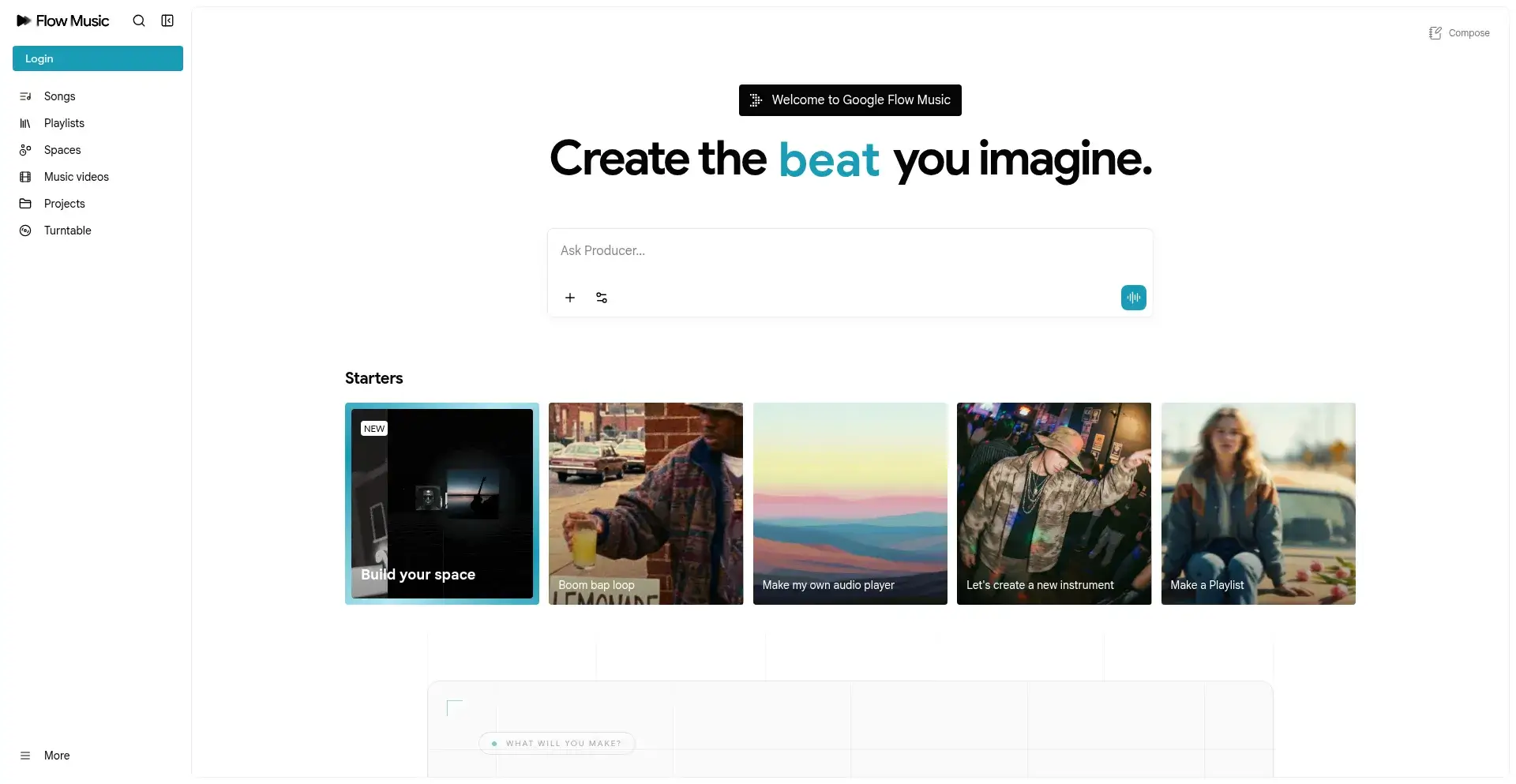 Google Flow Music Screenshot