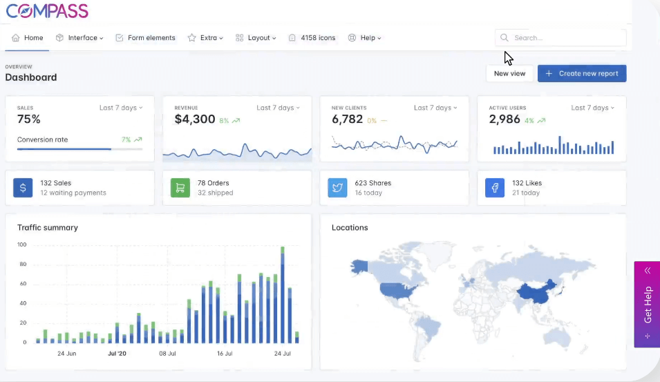 iCompass.io Screenshot