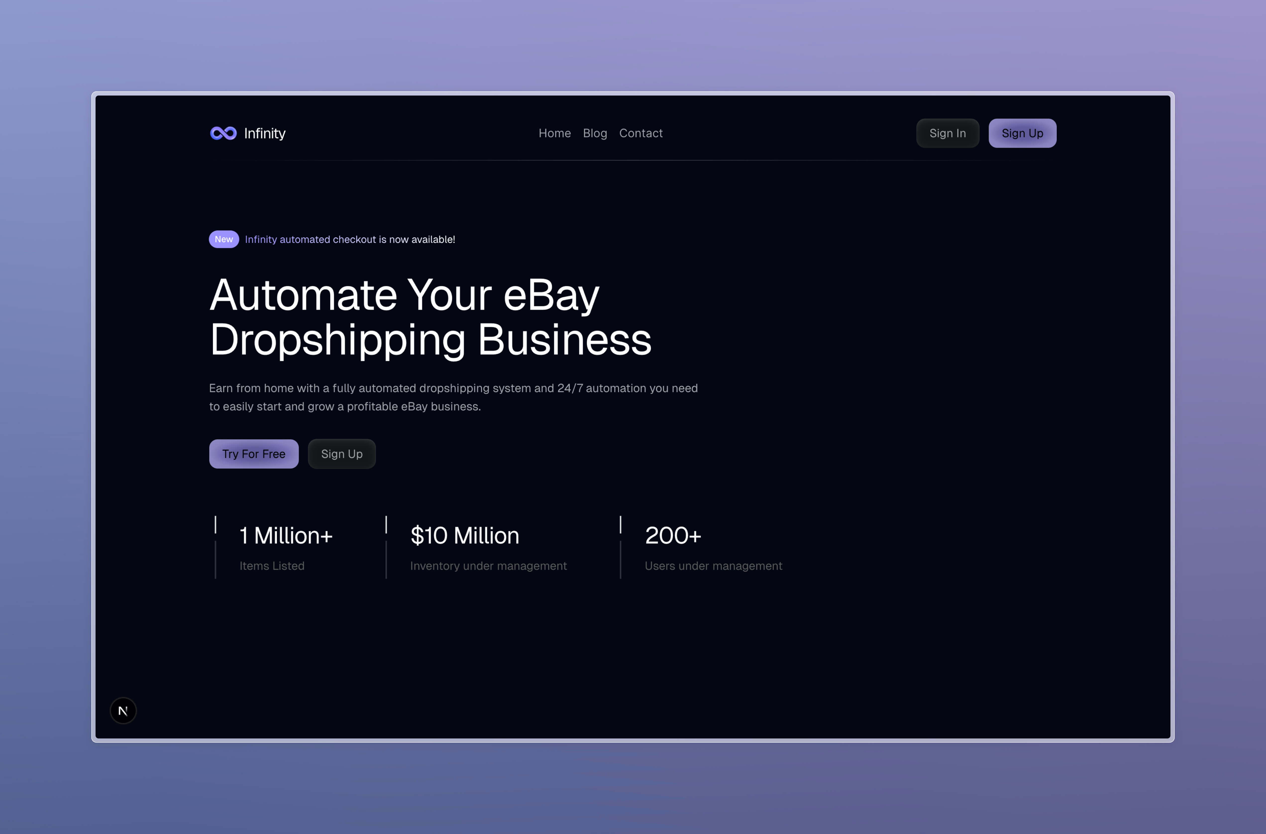 Infinity Bot Screenshot
