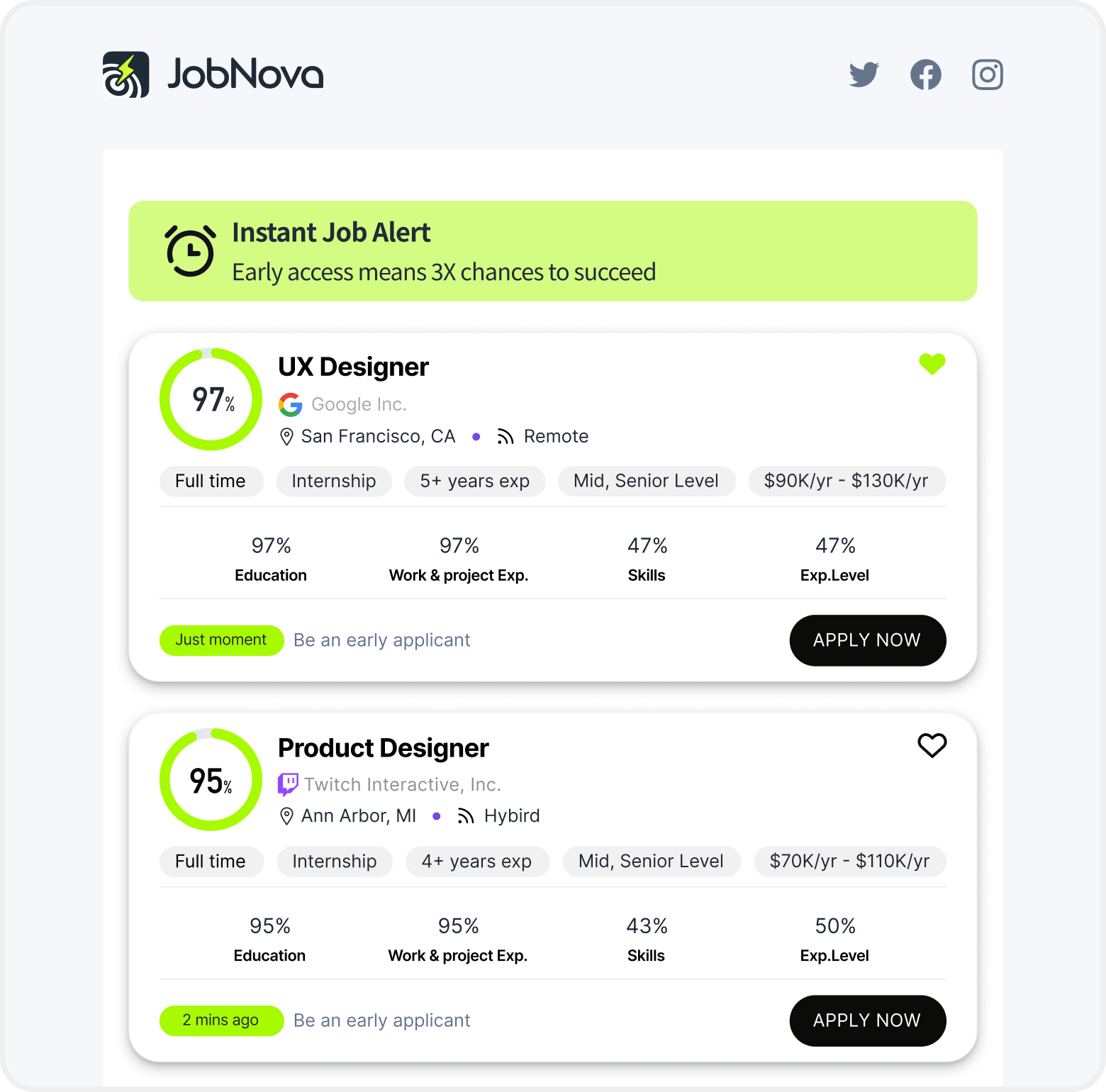 Jobnova.ai Screenshot
