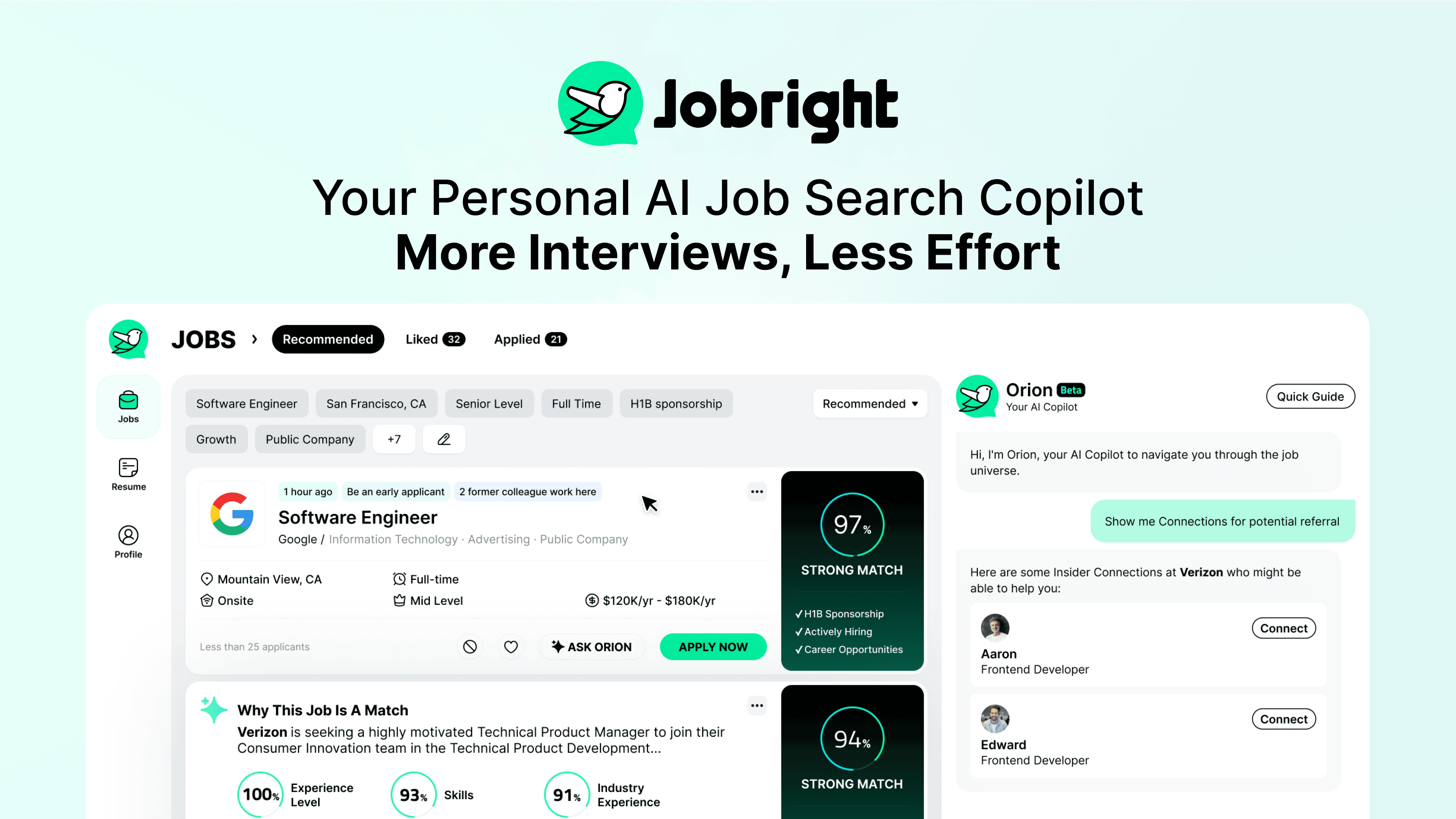 Jobright AI Screenshot
