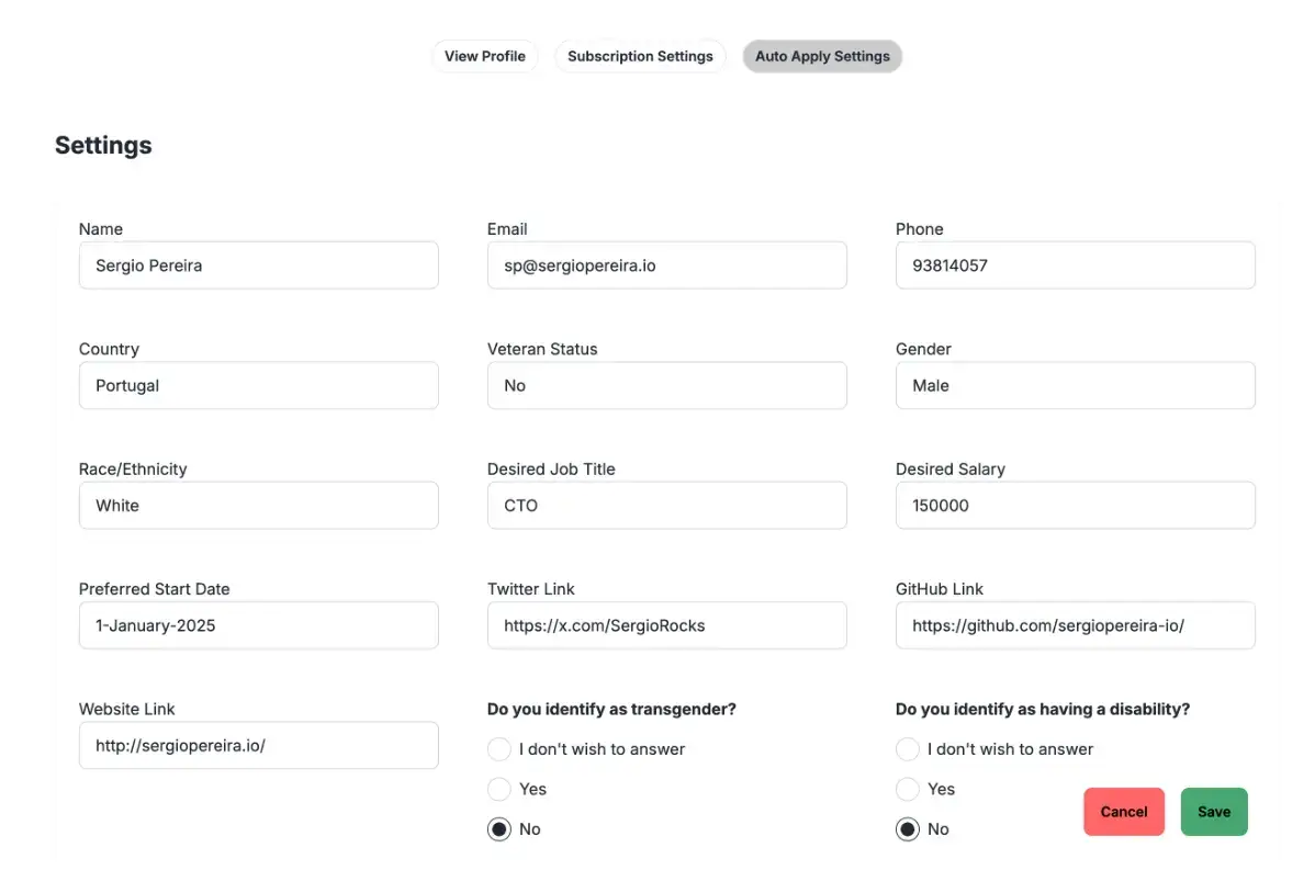 Jobs Copilot Screenshot