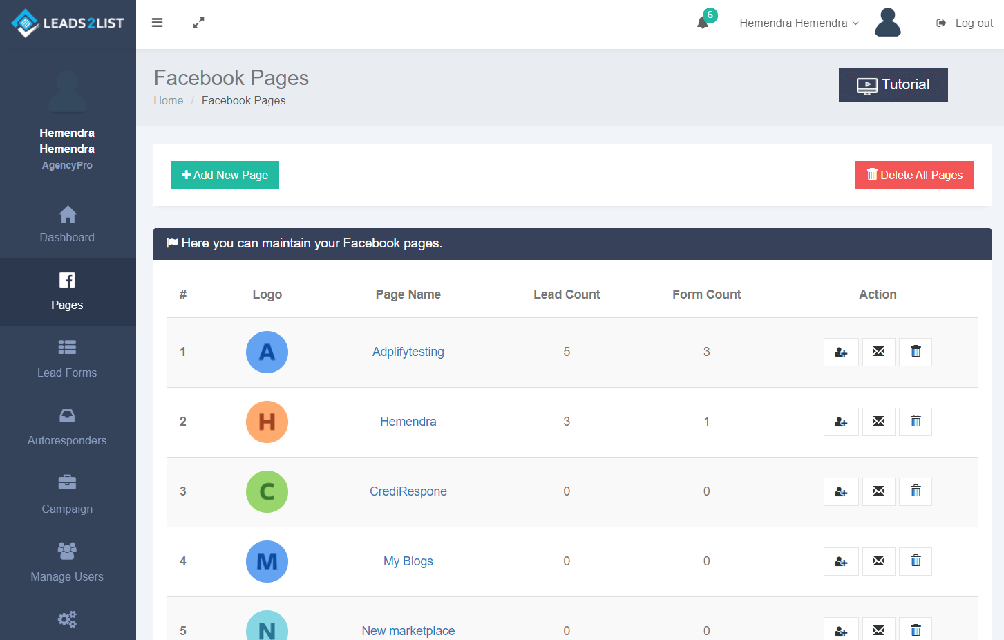 Leads2List Screenshot