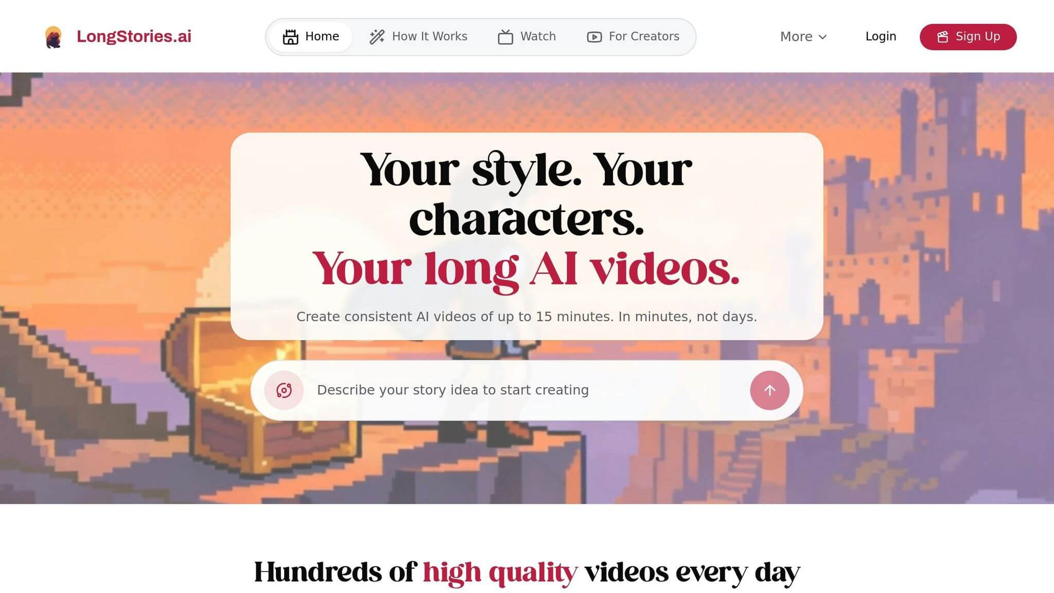 LongStories Screenshot