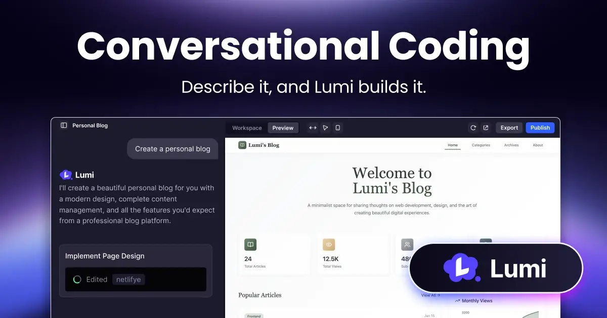 Lumi.new Screenshot