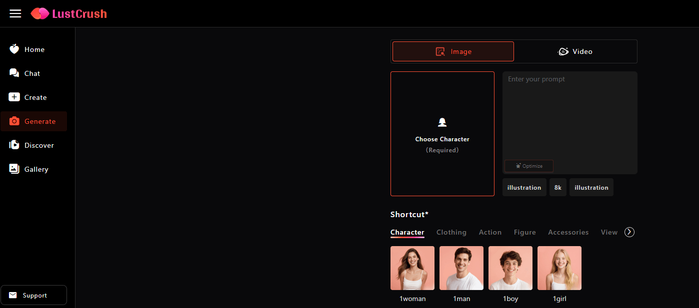 LustCrush AI Screenshot