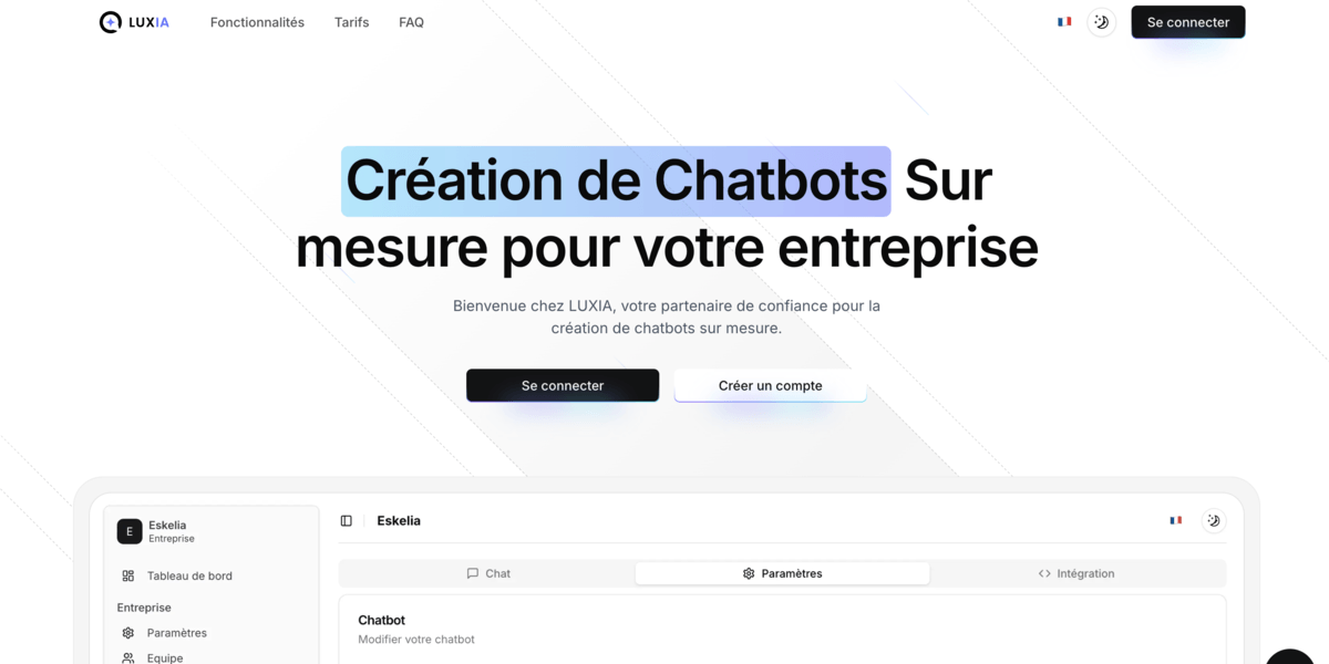 Luxia Chat Screenshot
