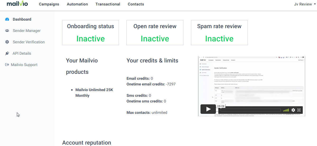 Mailvio Screenshot