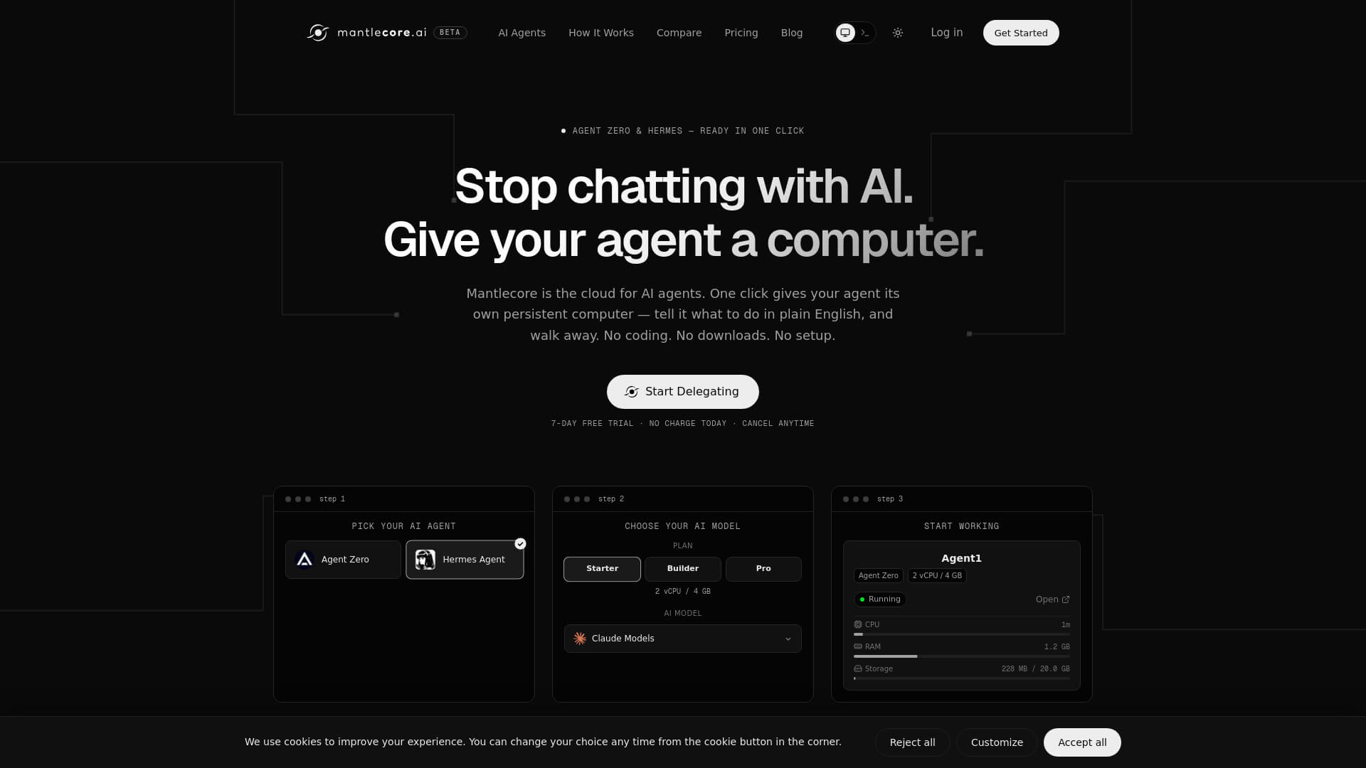 Mantlecore.AI Screenshot
