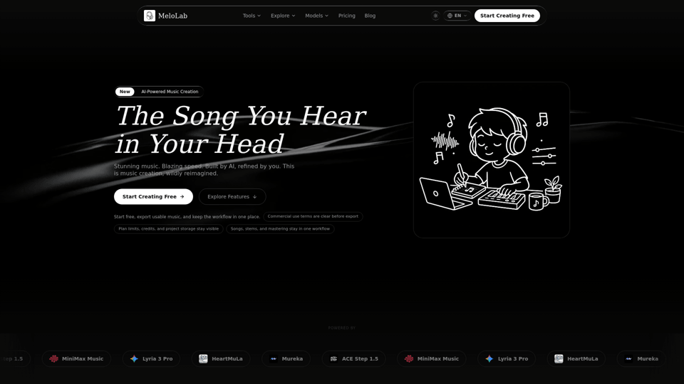 MeloLab.ai Screenshot