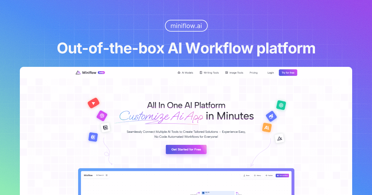 Miniflow.ai Screenshot