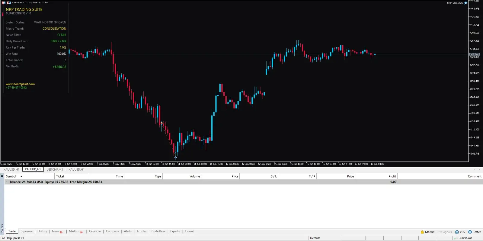 NRP Trading Screenshot