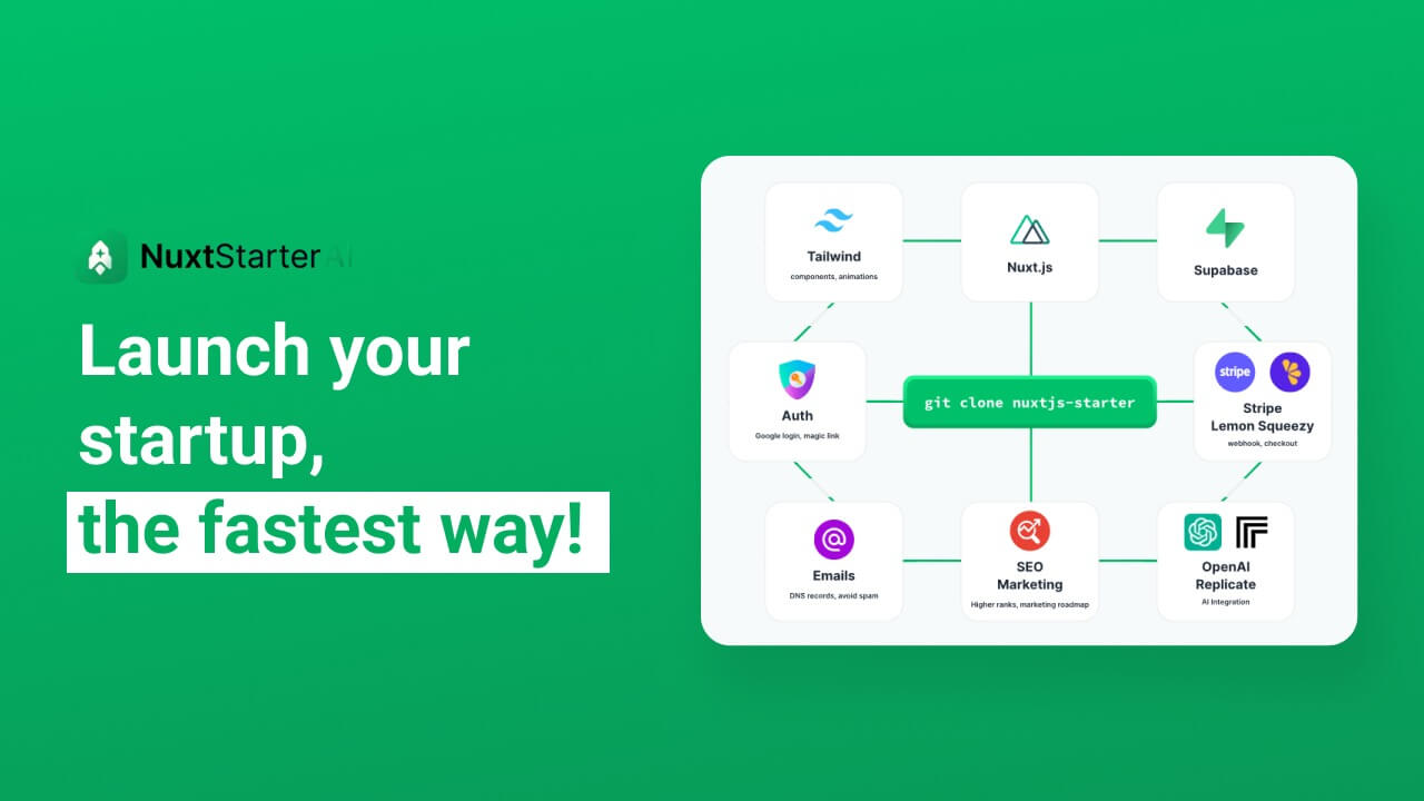 Nuxt Starter AI Screenshot