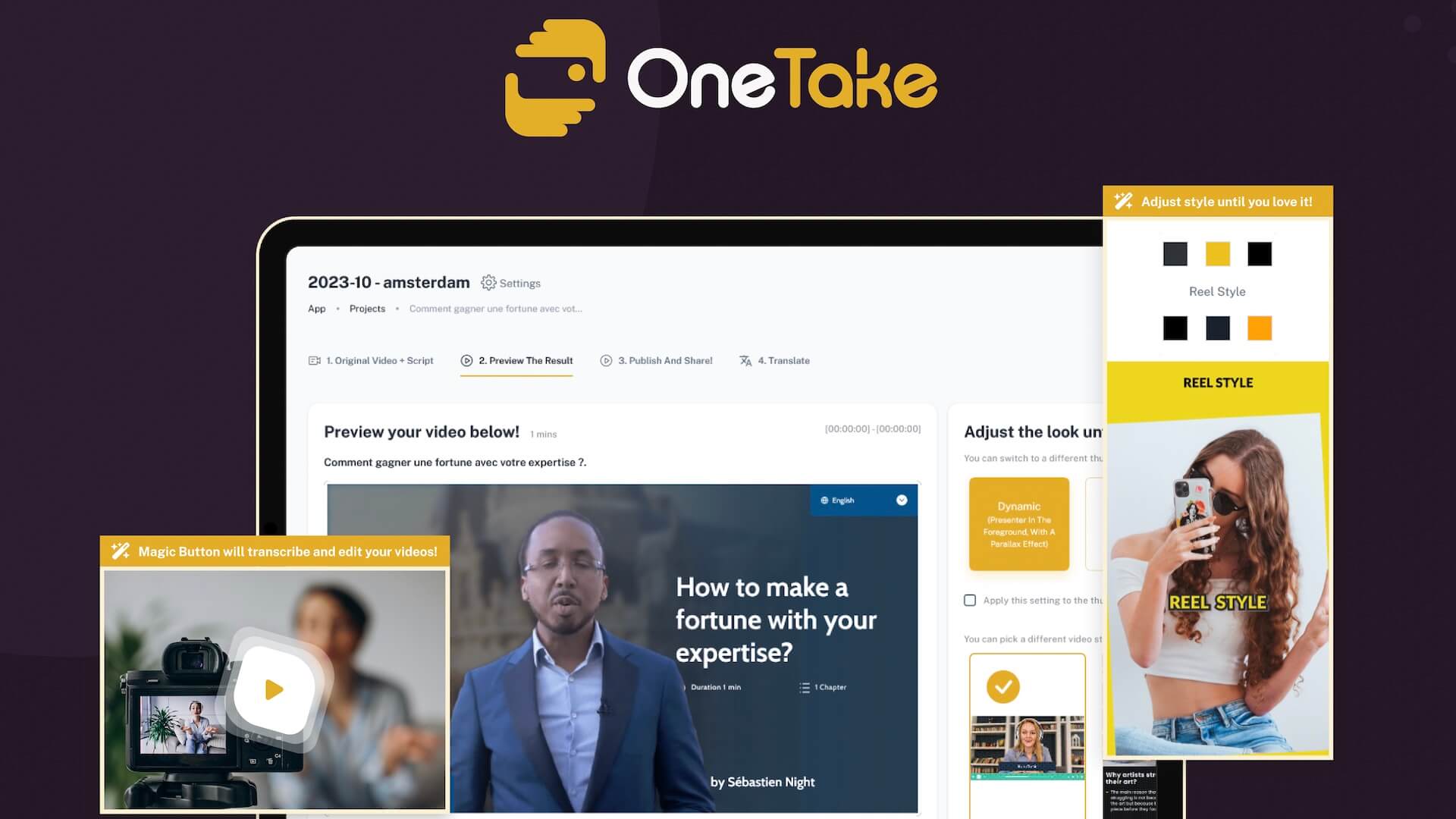 OneTake AI Screenshot