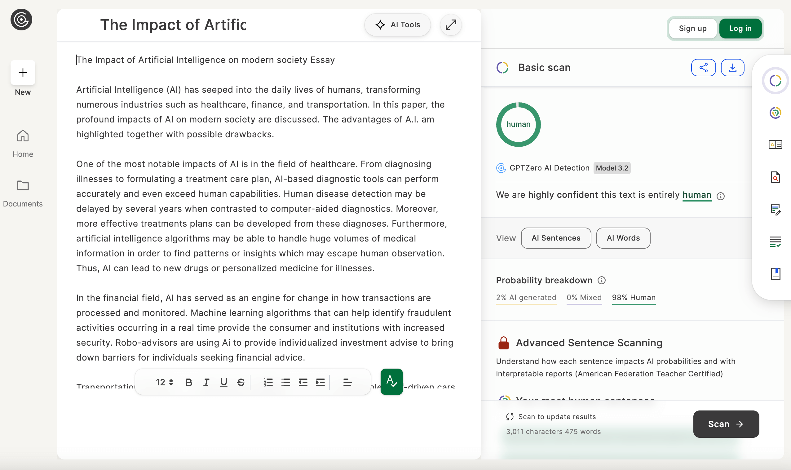PaperBleach.ai Screenshot