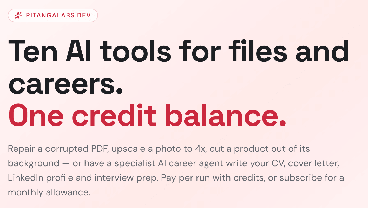 PitangaLabs Screenshot