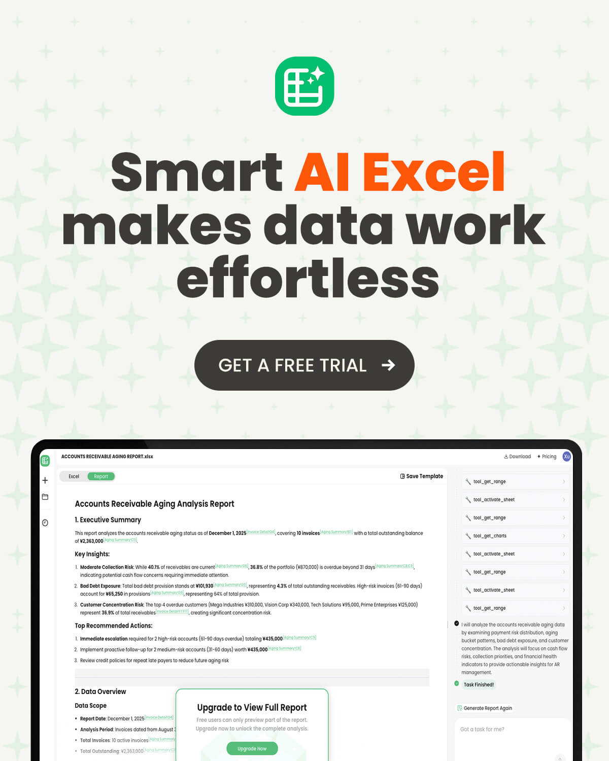PopAi AI Sheets Screenshot