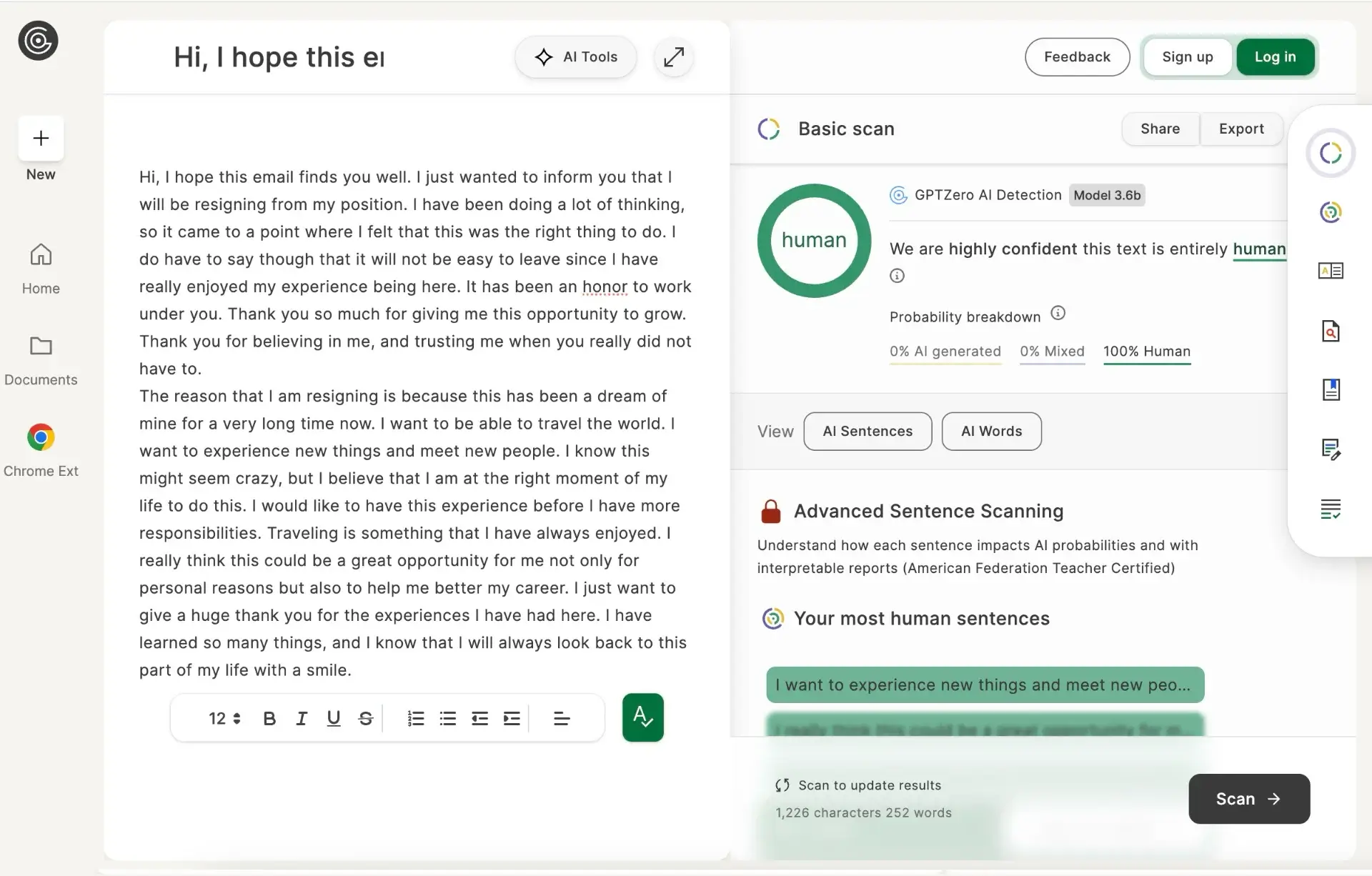RewriteAI Screenshot