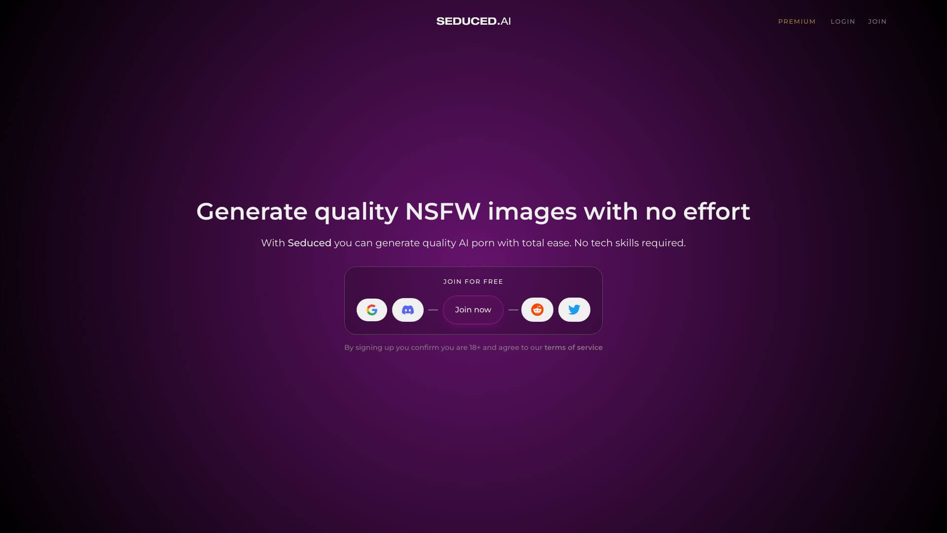 Seduced AI Screenshot