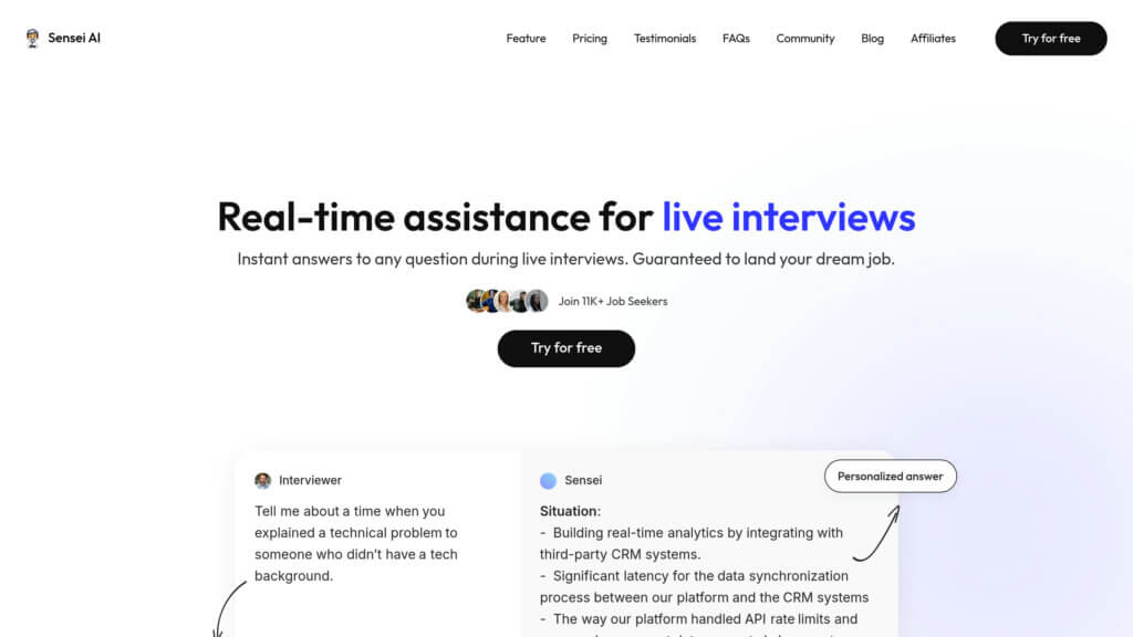 Sensei AI Screenshot