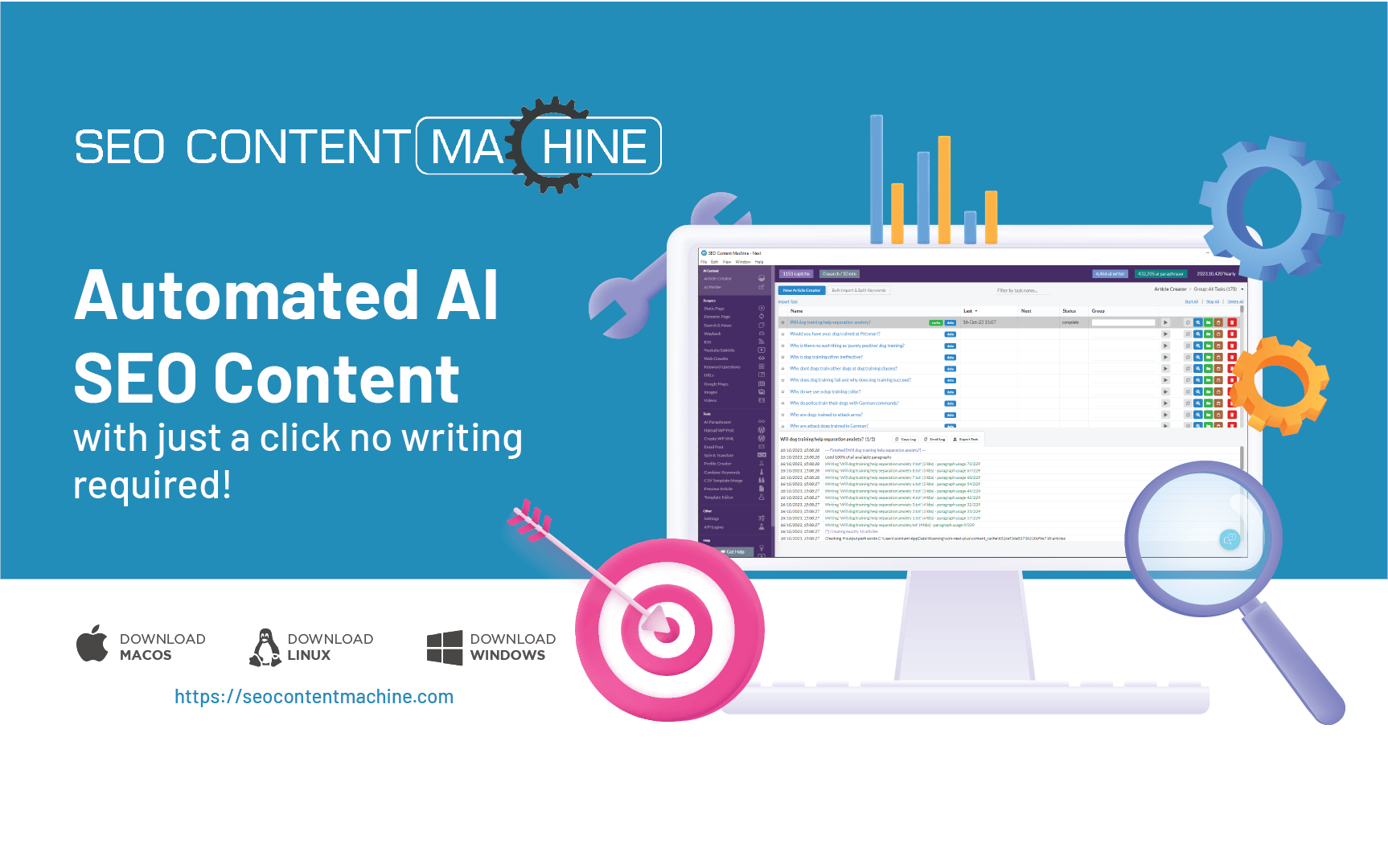 SEO Content Machine Screenshot