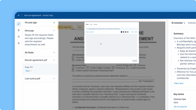 Signeasy Screenshot