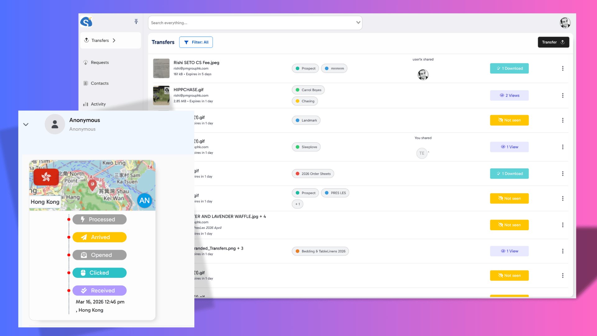 Sinosend Screenshot