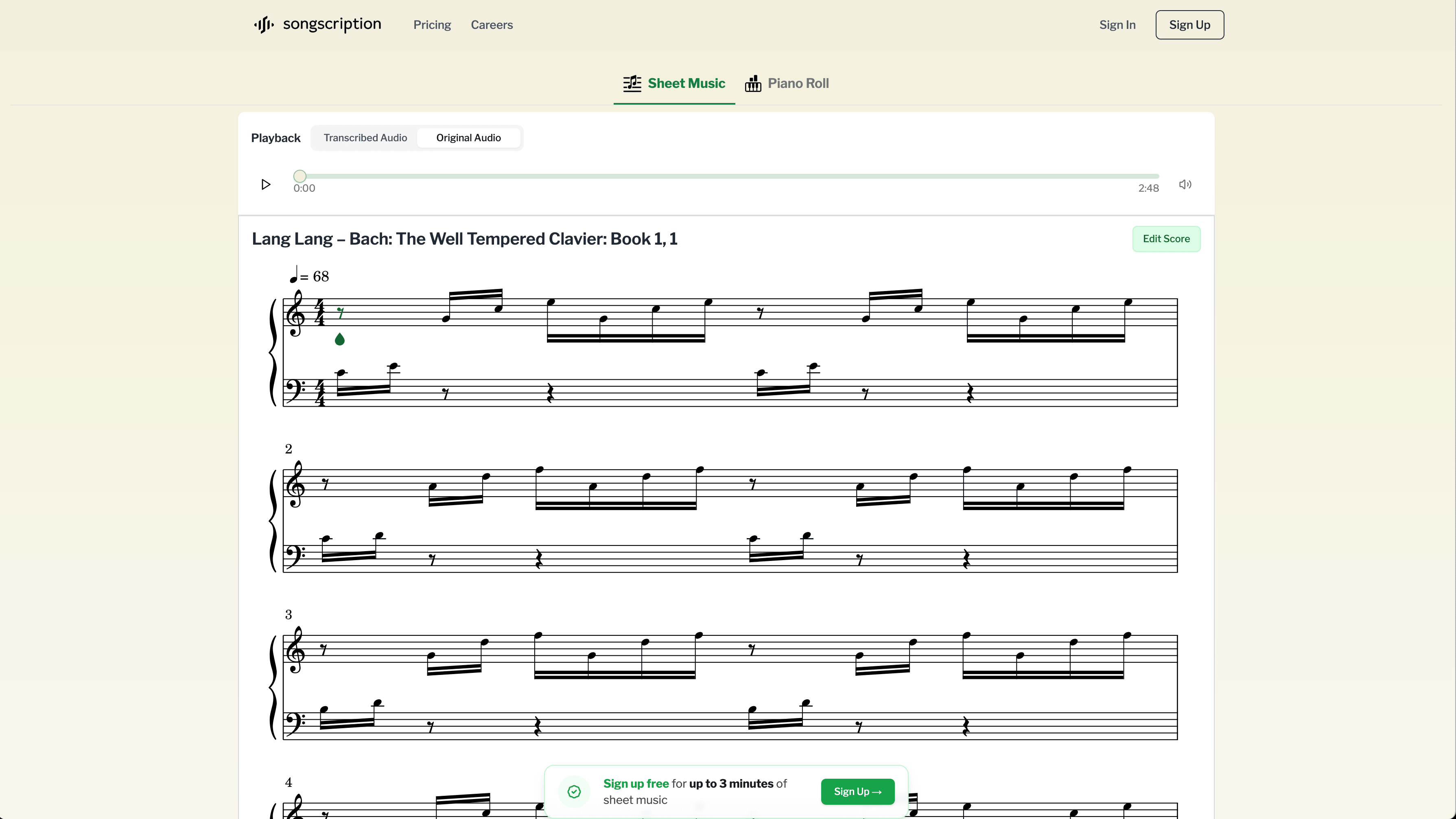 Songscription AI Screenshot
